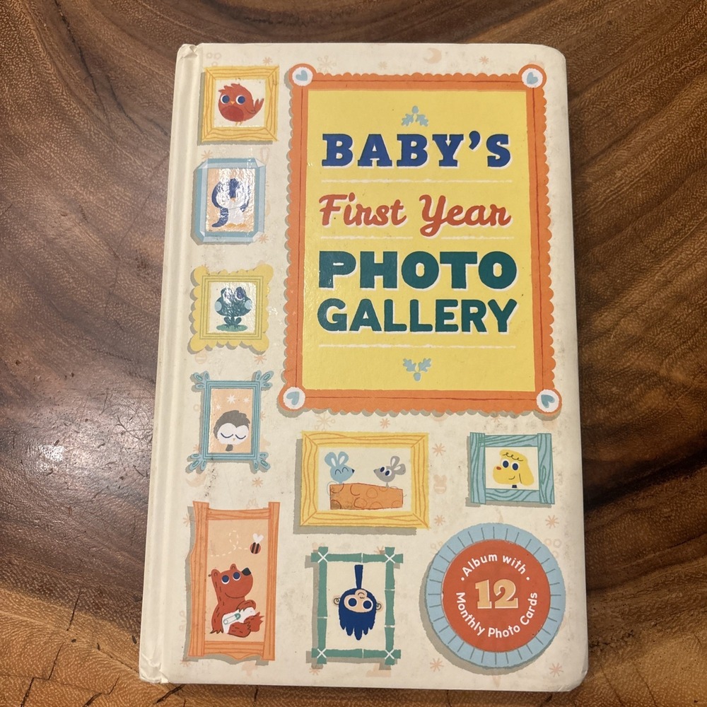 Baby's First Year Photo Gallery : Album with 12 Monthly Photo Car